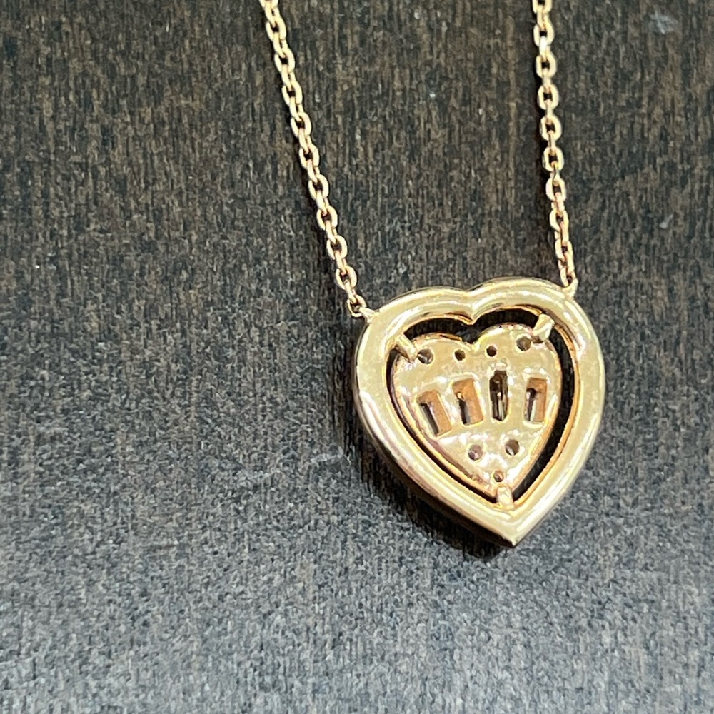 Rose gold diamond heart - Picture 3 of 6